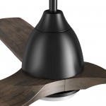 Riley 48 Inch 3-Blade Smart Ceiling Fan - Black
