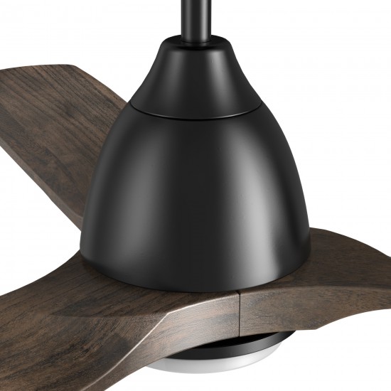 Riley 48 Inch 3-Blade Smart Ceiling Fan - Black