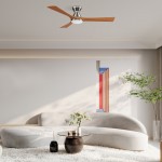 Nicolet 52 Inch 3-Blade Smart Ceiling Fan - Silver