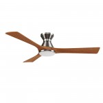 Nicolet 52 Inch 3-Blade Smart Ceiling Fan - Silver