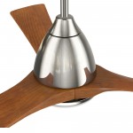 Perry 52 Inch 3-Blade Smart Ceiling Fan - Silver