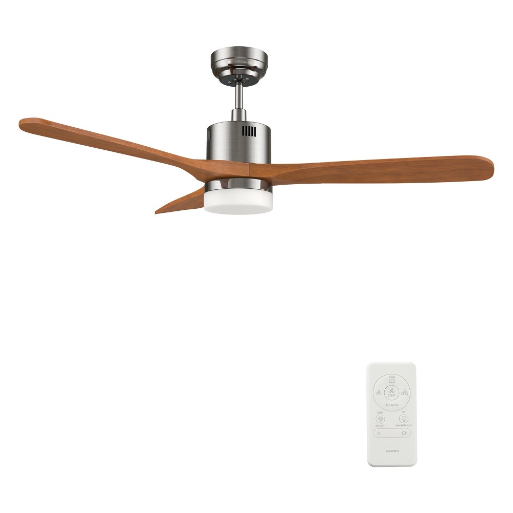 Palmer 52 Inch 3-Blade Smart Ceiling Fan - Silver