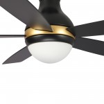 Twister 52 Inch 5-Blade Smart Ceiling Fan - Black