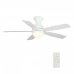 Twister 52 Inch 5-Blade Smart Ceiling Fan - White