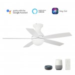 Twister 52 Inch 5-Blade Smart Ceiling Fan - White