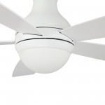 Twister 52 Inch 5-Blade Smart Ceiling Fan - White