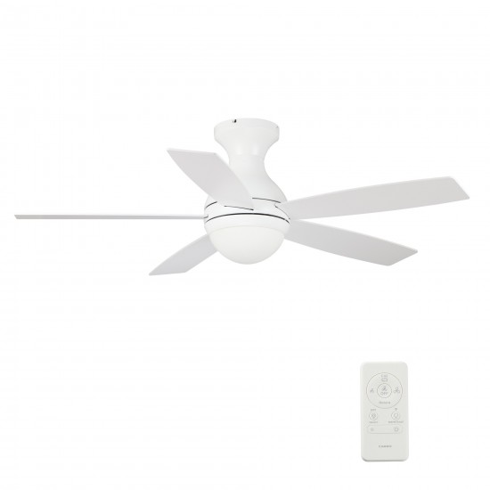 Twister 52 Inch 5-Blade Smart Ceiling Fan - White