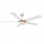 Stockton 52 Inch 5-Blade Smart Ceiling Fan - White