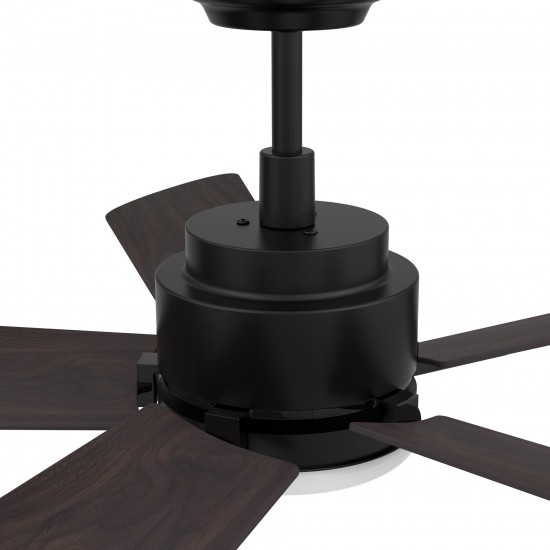 Olinda 52 Inch 5-Blade Smart Ceiling Fan - Black