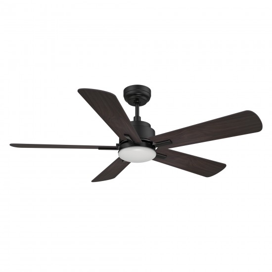 Olinda 52 Inch 5-Blade Smart Ceiling Fan - Black