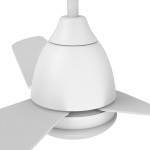 Toulon 52 Inch 3-Blade Smart Ceiling Fan - White