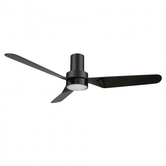 Madrid 52 Inch 3-Blade Smart Ceiling Fan - Black