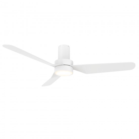 Madrid 52 Inch 3-Blade Smart Ceiling Fan - White