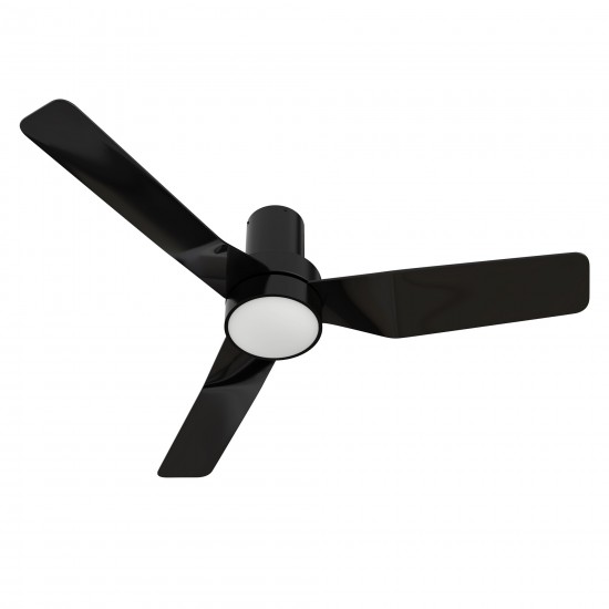 Porter 44 Inch 3-Blade Smart Ceiling Fan - Black