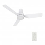 Porter 44 Inch 3-Blade Smart Ceiling Fan - White