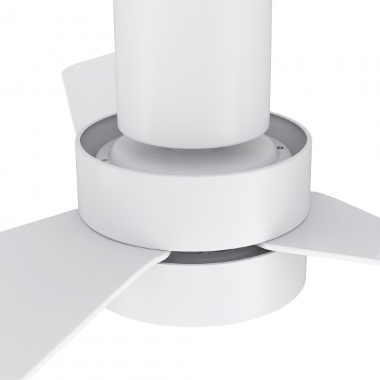 Porter 44 Inch 3-Blade Smart Ceiling Fan - White