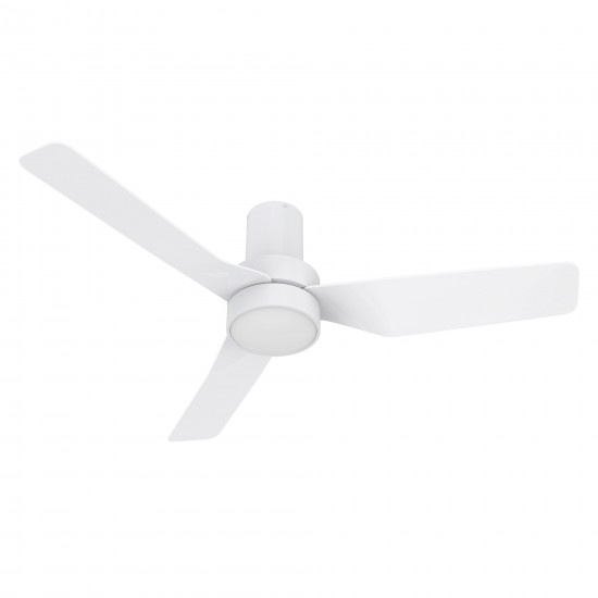 Porter 44 Inch 3-Blade Smart Ceiling Fan - White