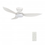 Upton 45 Inch 3-Blade Smart Ceiling Fan - White