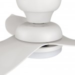 Upton 45 Inch 3-Blade Smart Ceiling Fan - White