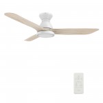 Jaaron 52 Inch 3-Blade Smart Ceiling Fan - White