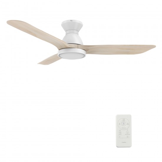 Jaaron 52 Inch 3-Blade Smart Ceiling Fan - White