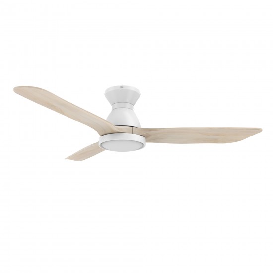 Jaaron 52 Inch 3-Blade Smart Ceiling Fan - White