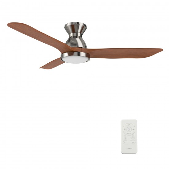 Jaaron 52 Inch 3-Blade Smart Ceiling Fan - Silver