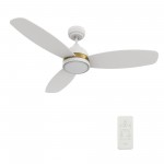 Fremont 48 Inch 3-Blade Smart Ceiling Fan - White