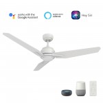 Tracer 48 Inch 3-Blade Smart Ceiling Fan - White