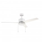 Kesteven 52 Inch 3-Blade Ceiling Fan - White/White