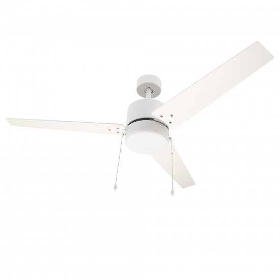 Kesteven 52 Inch 3-Blade Ceiling Fan - White/White