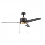 Kesteven 52 Inch 3-Blade Ceiling Fan - Black/Black