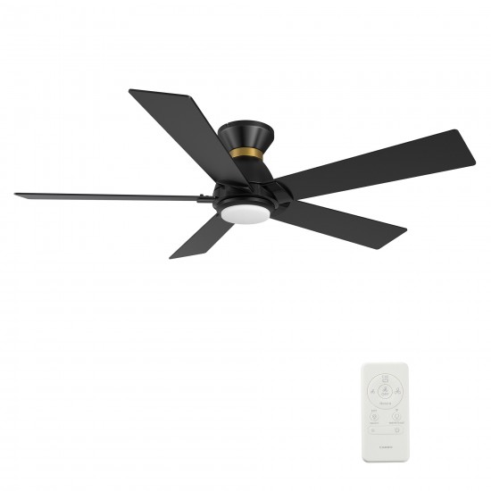 Ascender 52 Inch 5-Blade Smart Ceiling Fan - Black