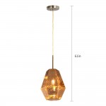 Carro Home Stier Jewel Tone Glass Pendant Light – Golden Citrine