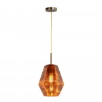 Carro Home Stier Jewel Tone Glass Pendant Light – Sparkling Bronze