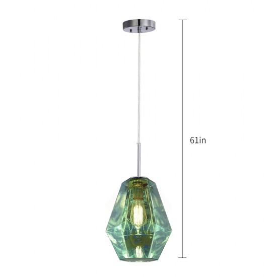 Carro Home Stier Jewel Tone Glass Pendant Light – London Blue Topaz