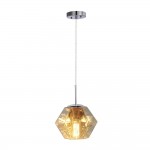 Carro Home Pegase Jewel Tone Glass Pendant Light - Opal Chrome