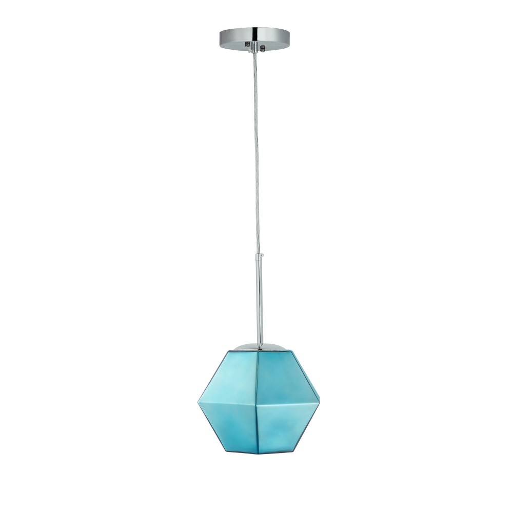 Carro Home Pegase Jewel Tone Glass Pendant Light – Blue Sapphire