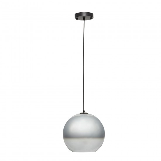 Carro Home Chelos Big Sphere Glass Pendant Light – Chrome Gray