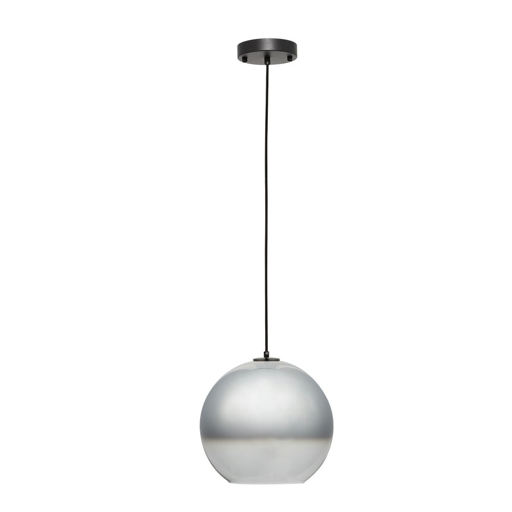 Carro Home Chelos Big Sphere Glass Pendant Light – Chrome Gray