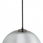 Carro Home Chelos Big Sphere Glass Pendant Light – Chrome Gray