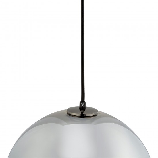 Carro Home Chelos Big Sphere Glass Pendant Light – Chrome Gray