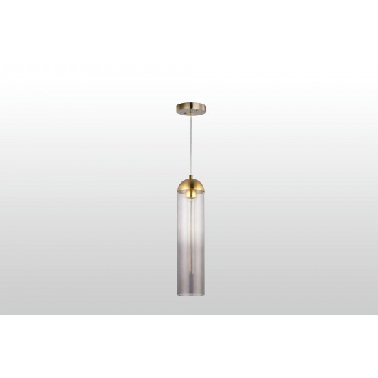 Carro Home Gidra Cylinder Glass Pendant Light – Gray Ombre