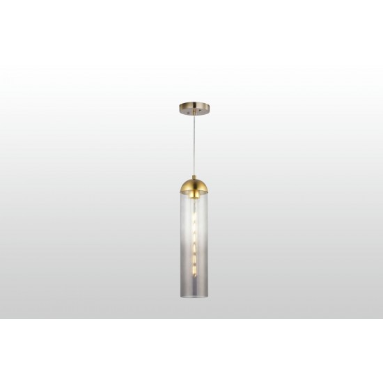 Carro Home Gidra Cylinder Glass Pendant Light – Gray Ombre