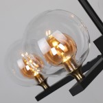 Carro Home Amber Glass Shade Led Pendant Light-Amber