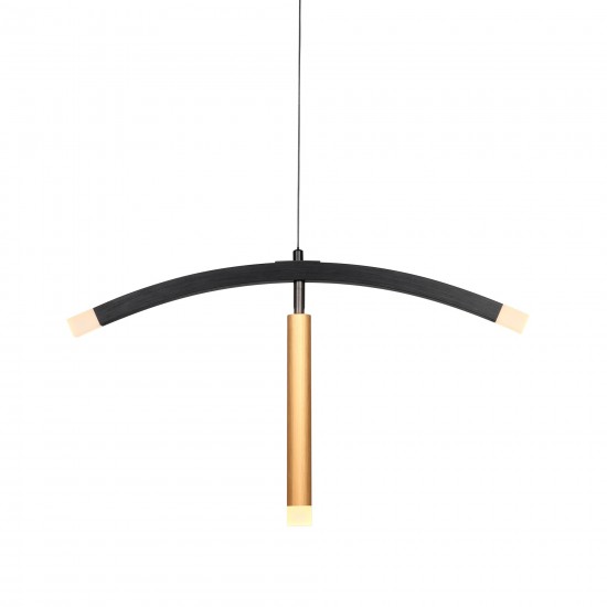 Carro Home Simple Decoration Hanging Kitchen Led Pendant Light-Brushed Gold