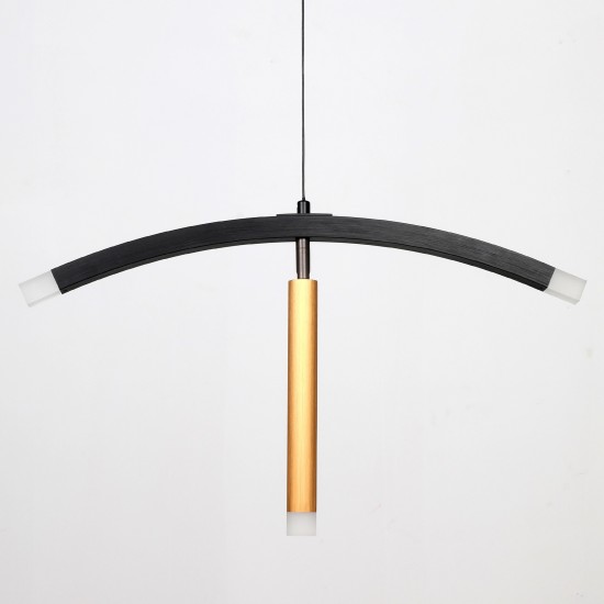 Carro Home Simple Decoration Hanging Kitchen Led Pendant Light-Brushed Gold