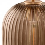 Carro Home Circulus Champagne Ribbed Glass Pendant Light