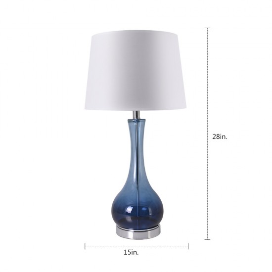 Melati 28" Table Lamp (Set Of 2) - Blue Ombre