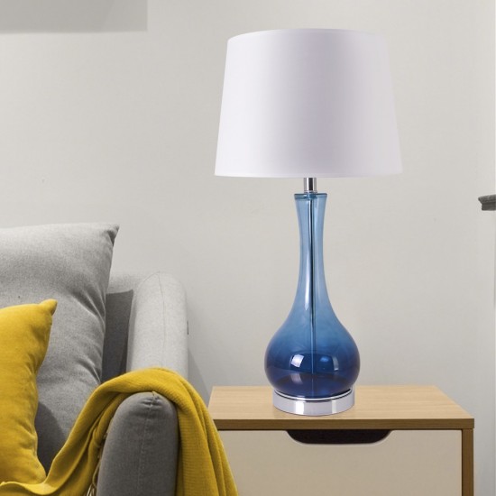 Melati 28" Table Lamp (Set Of 2) - Blue Ombre